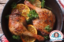 CUISSES DE POULET À L’ORANGE CUISSES DE POULET À L’ORANGE